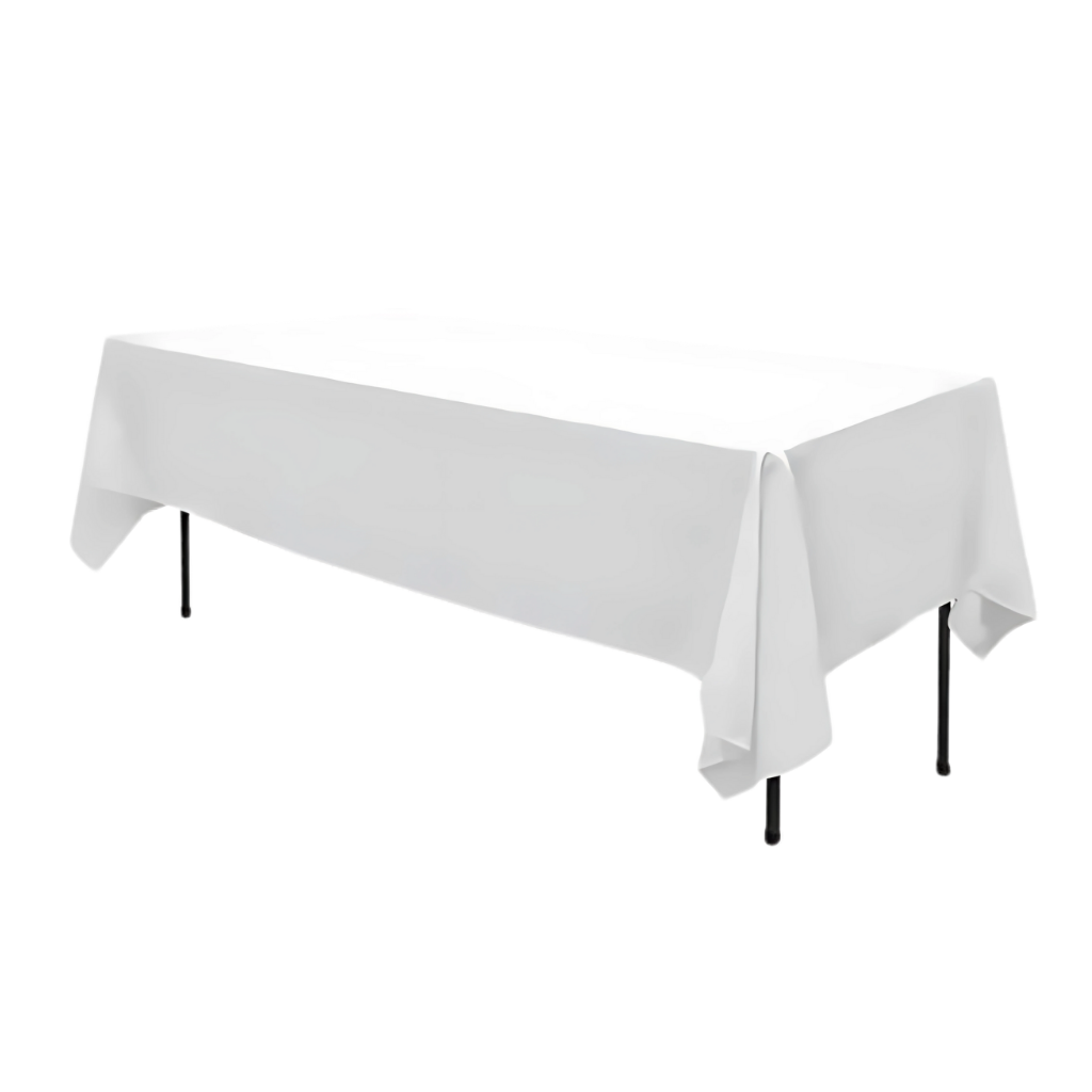 Table Cover Rectangle (White)